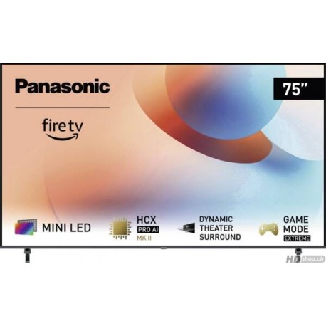 Panasonic UE TV-75W95AEG Dark Titanium, Téléviseur-MiniLED 4K Ultra HD