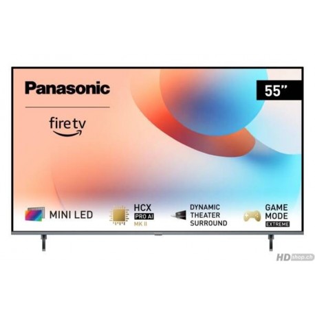 Panasonic UE TV-55W95AEG Dark Titanium, Téléviseur-MiniLED 4K Ultra HD